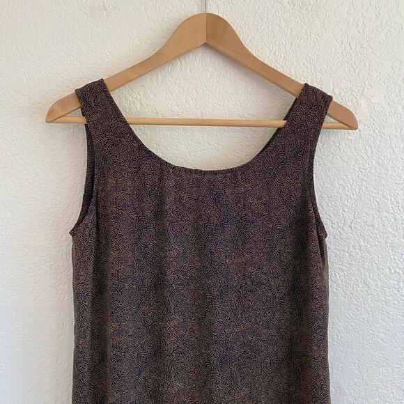 VTG Robbie Bee Silk Two-Piece Dress & Duster Set Black & Tan Knee Length Size 6 - Picture 9 of 14